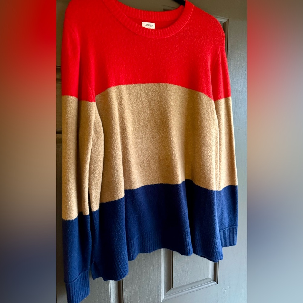 JCrew Color Block Sweater
